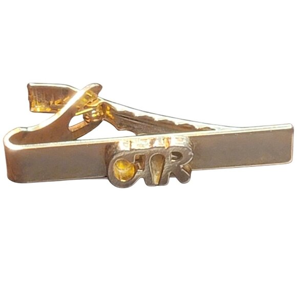 CTR Logo Choose The Right Tie Clip Gold Tone LDS Mormon Church Memorabilia - Picture 1 of 5